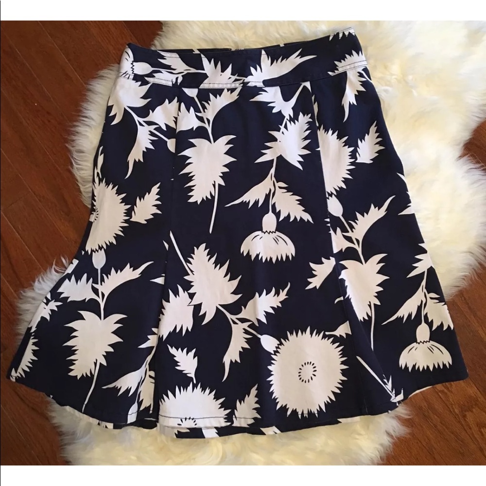 Isaac Mizrahi for Target Blue Women Cotton Skirt